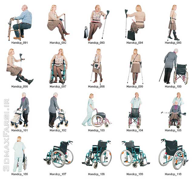 2D Viz People Seniors Handicapped