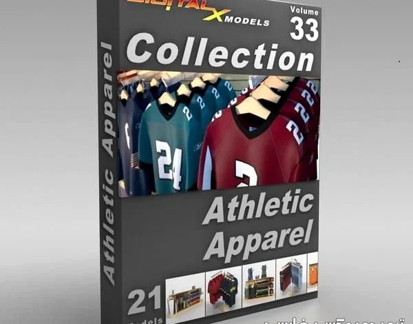 مدل سه بعدی فروشگاه لباس DigitalXModels – Volume 33 – Athletic Apparel