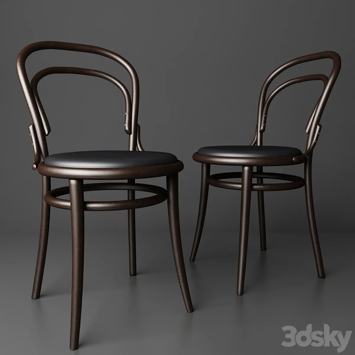 مدل سه بعدی صندلی کافه تری دی مکس + ویری 3dsky – Cafe chair (Chair 14) By TON