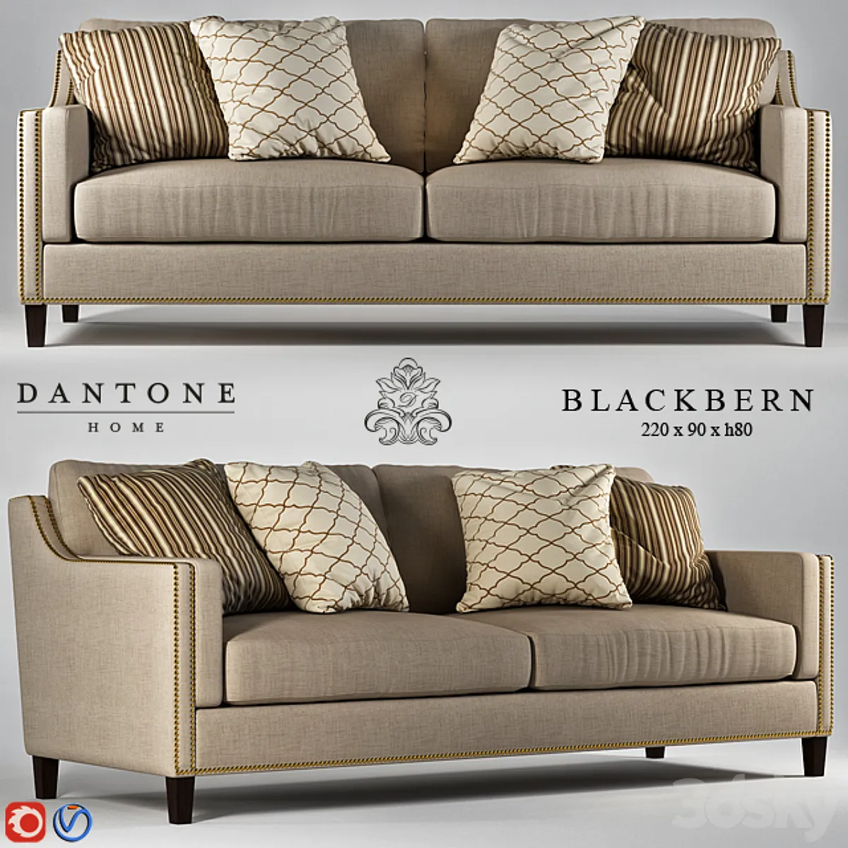 دانلود 3dsky – Dantone Blackbern sofa