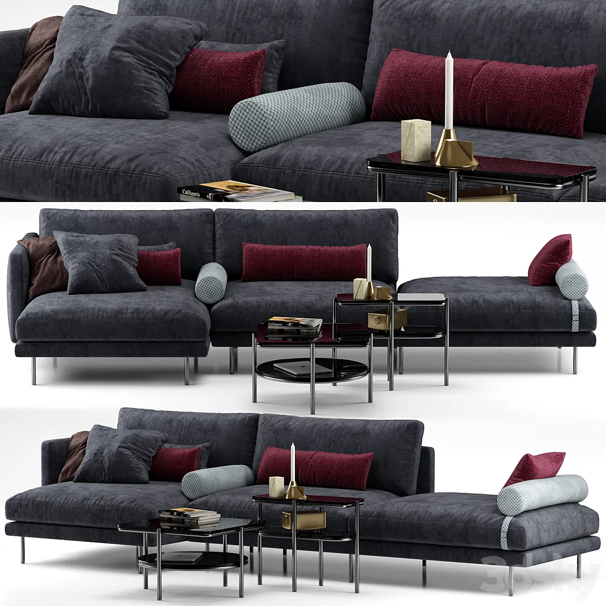 دانلود 3dsky – Mies sofa – Calligaris