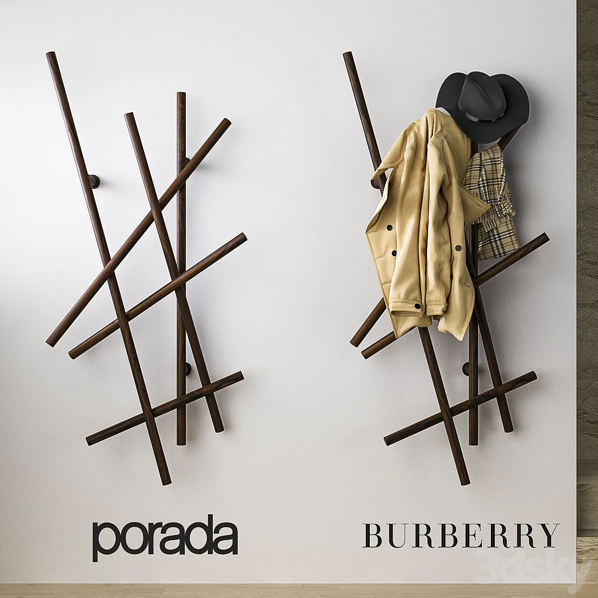 دانلود 3dsky – Porada & Burberry Hallway Set