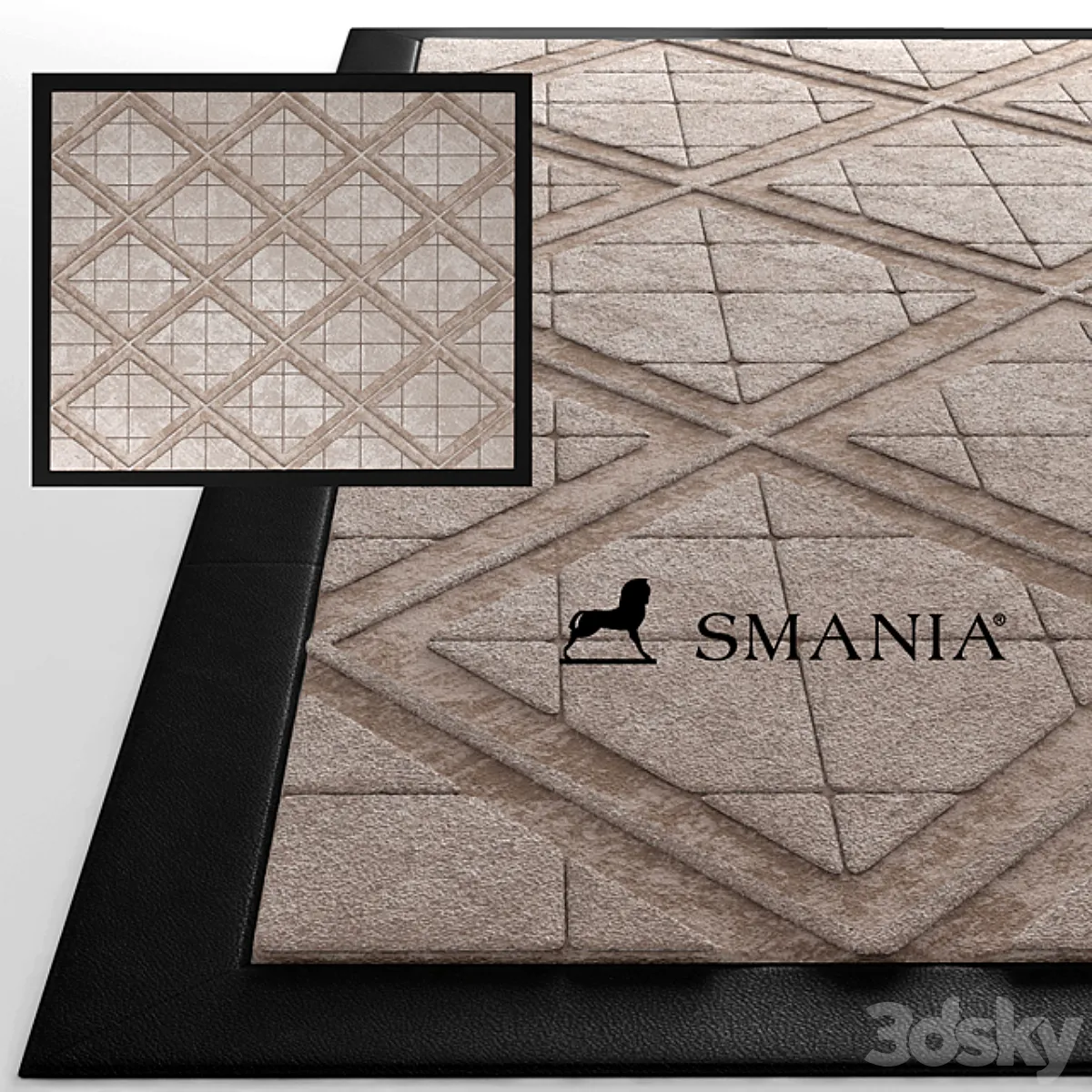  مدل سه بعدی موکت و فرش اسمانیا بارلینگتون تری دی مکس + ویری 3dsky – carpet smania Barlington 