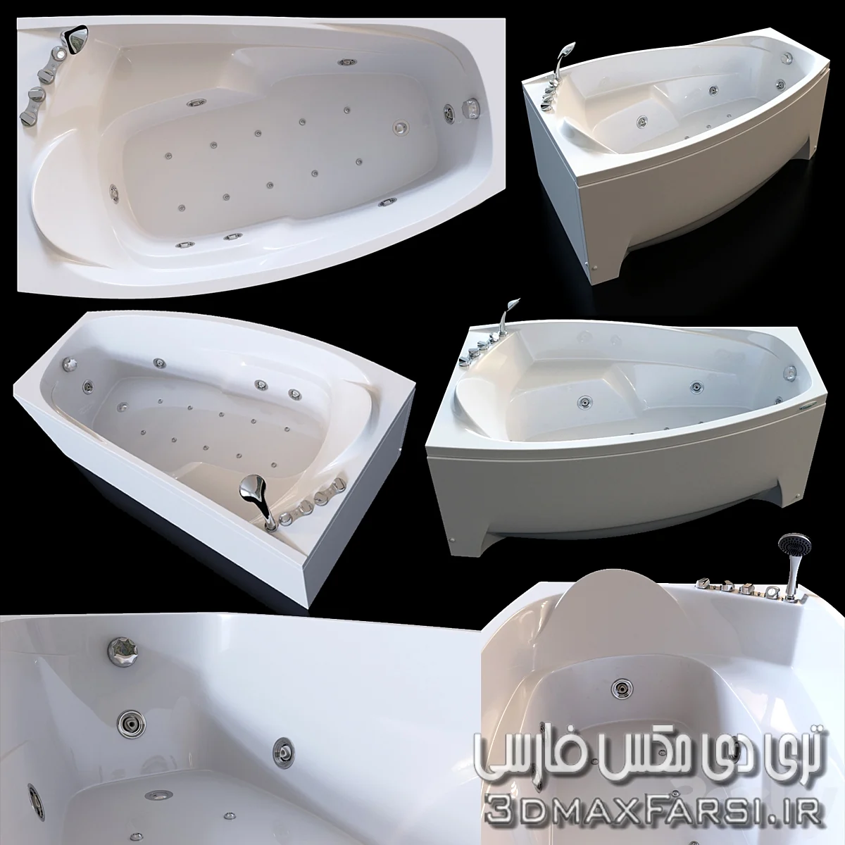 آبجکت وان حمام 3dsky – Acrylic hydromassage bath Doctor Jet Laluna