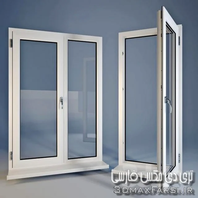 مدل سه بعدی پنجره پی وی سی Amb_Plastic windows