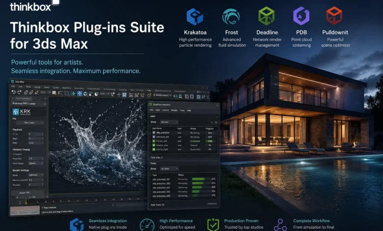 دانلود Thinkbox Plug-ins Suite for 3ds Max تری دی مکس 2018-2026