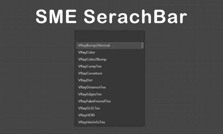 دانلود پلاگین TRViz SME SearchBar 3ds max 1.8 تری دی مکس
